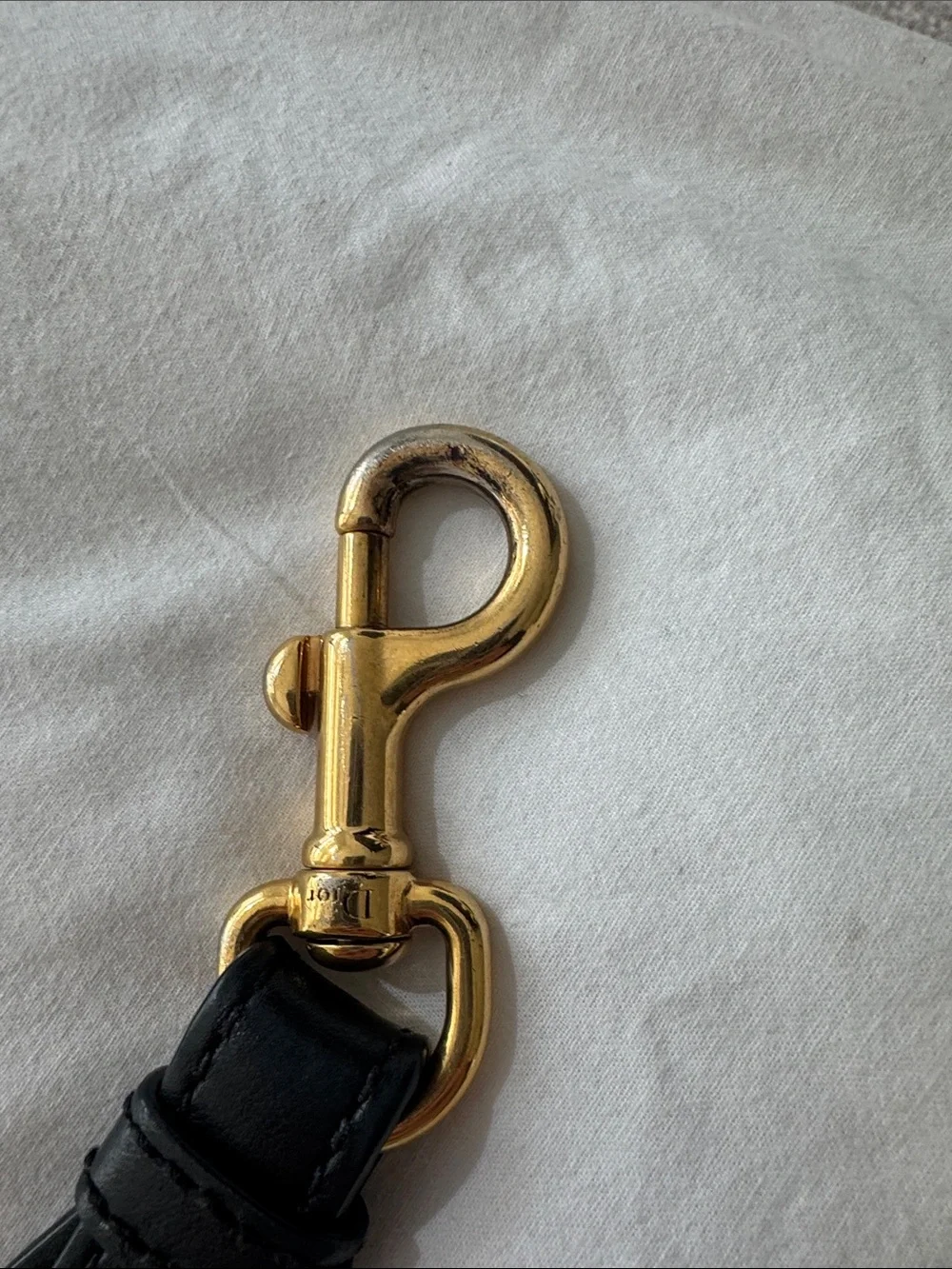 Dior Beige & Black Adjustable Bag Strap